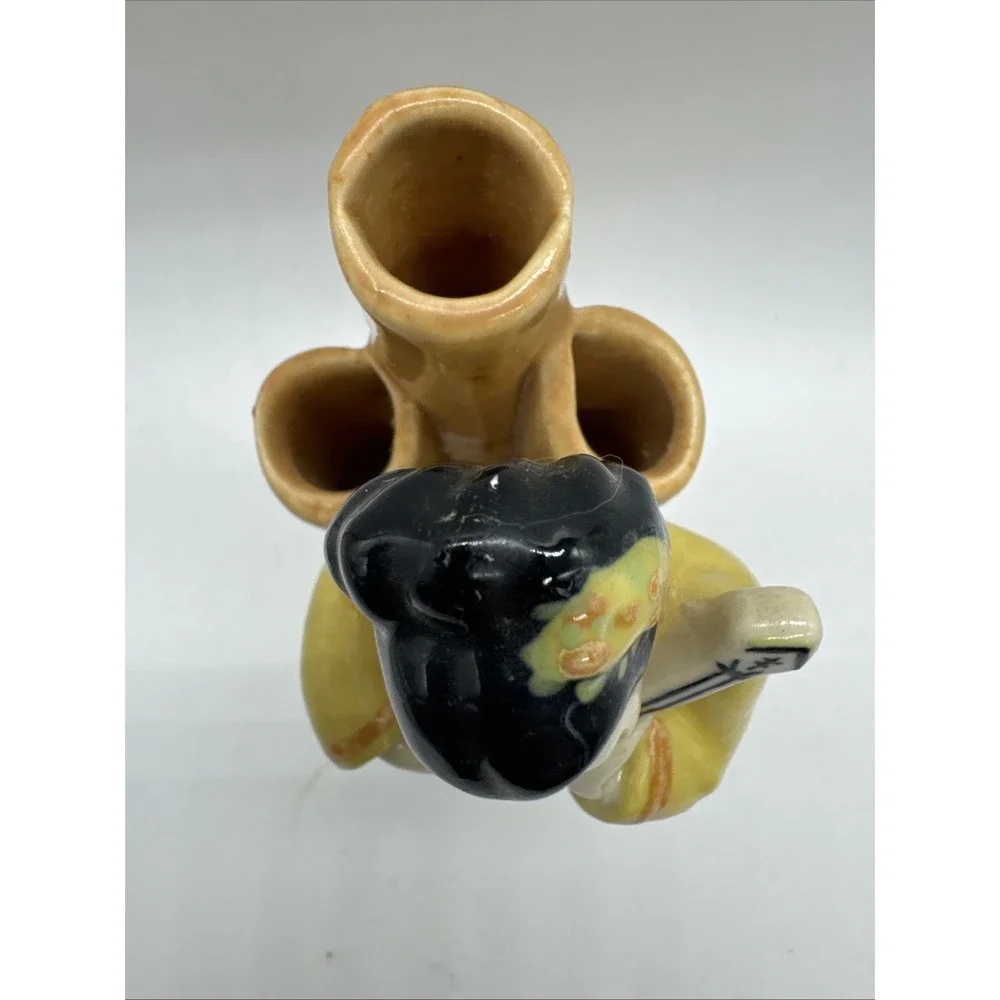 Betty Harrington-Ceramic Arts Studio Asian Figurine Bamboo Vase 7